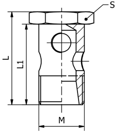 Průtok.šroub 3 M8x1  (70930308)